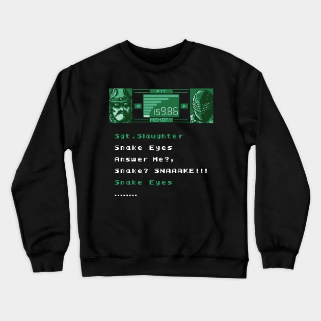 G.I. Joe Codec Call Crewneck Sweatshirt by Jc Jows